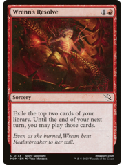 Magic: The Gathering Wrenn's Resolve (173) Lightly Played Foil