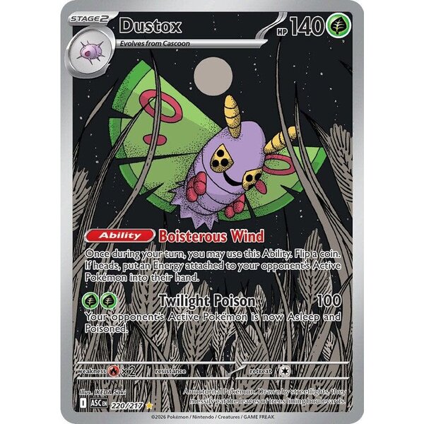 Pokemon Dustox (220) Lightly Played Holofoil