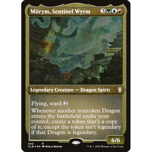 Magic: The Gathering Miirym, Sentinel Wyrm (Foil Etched) (542) Lightly Played Foil