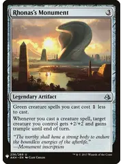 Magic: The Gathering Rhonas's Monument (238) Lightly Played
