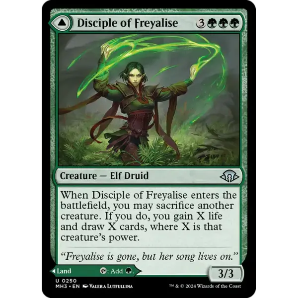 Magic: The Gathering Disciple of Freyalise (250) Lightly Played