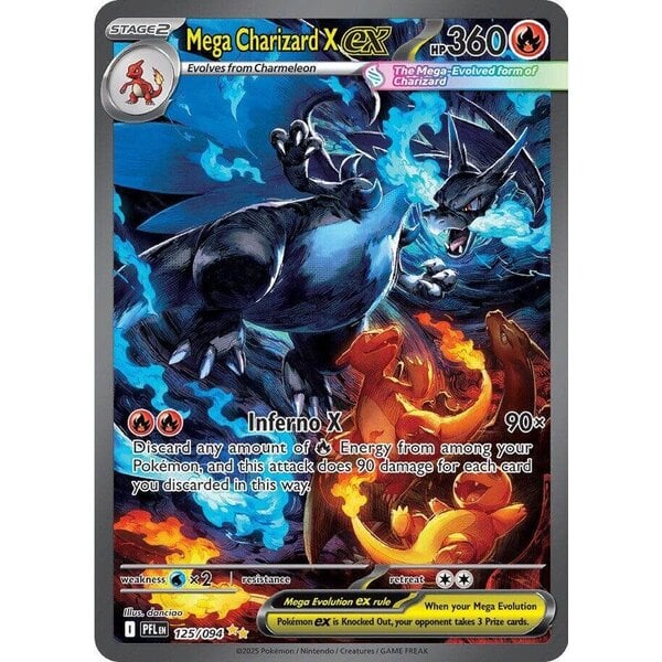 Pokemon Mega Charizard X ex (125) Lightly Played Holofoil