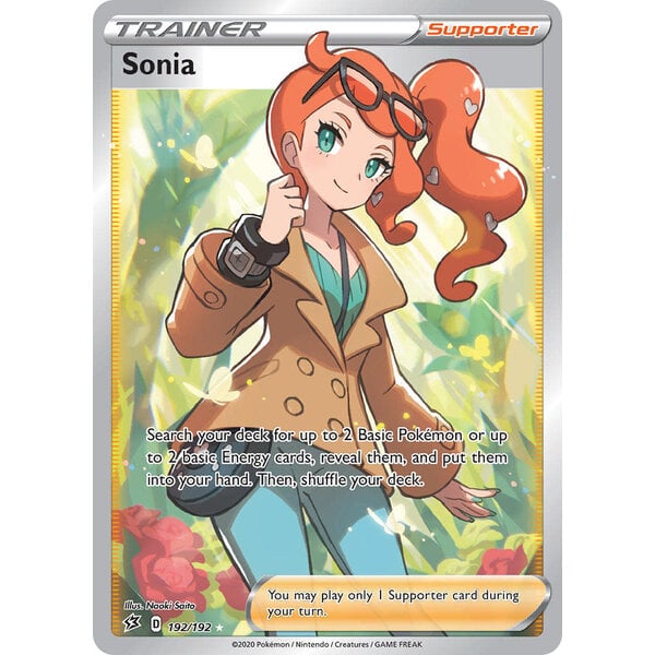 Pokemon Sonia (Full Art) (192) Lightly Played Holofoil