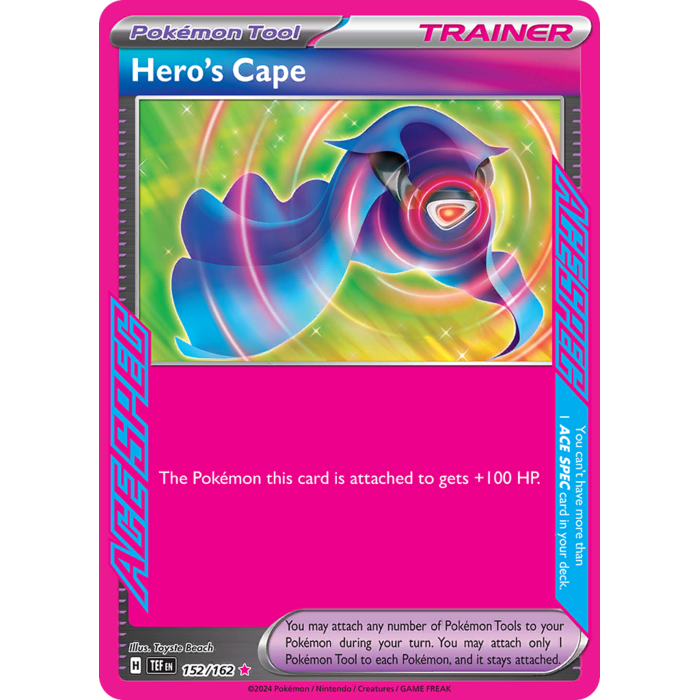 Pokemon Hero's Cape (152) Lightly Played Holofoil