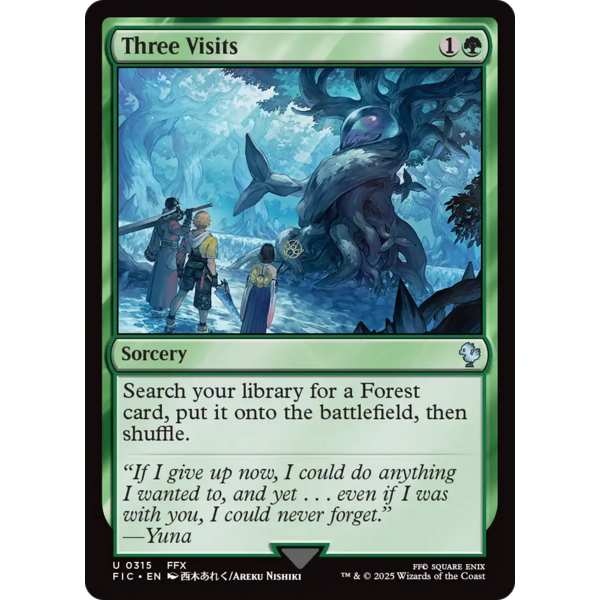 Magic: The Gathering Three Visits (315) Near Mint