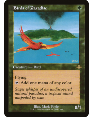 Magic: The Gathering Birds of Paradise (Retro Frame) (336) Lightly Played