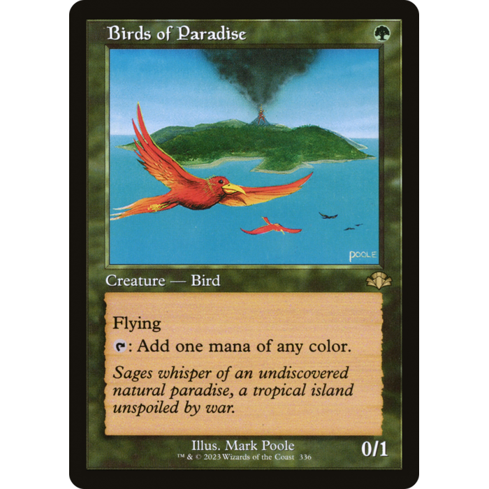 Magic: The Gathering Birds of Paradise (Retro Frame) (336) Lightly Played