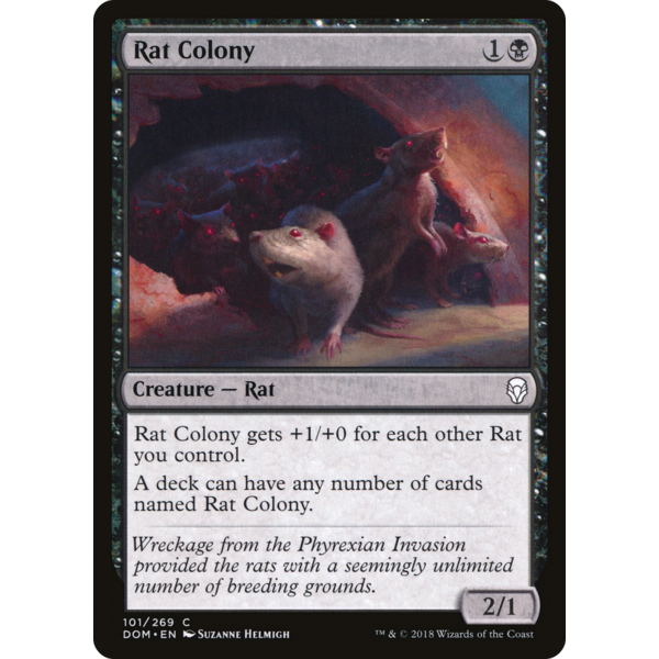 Magic: The Gathering Rat Colony (101) Lightly Played