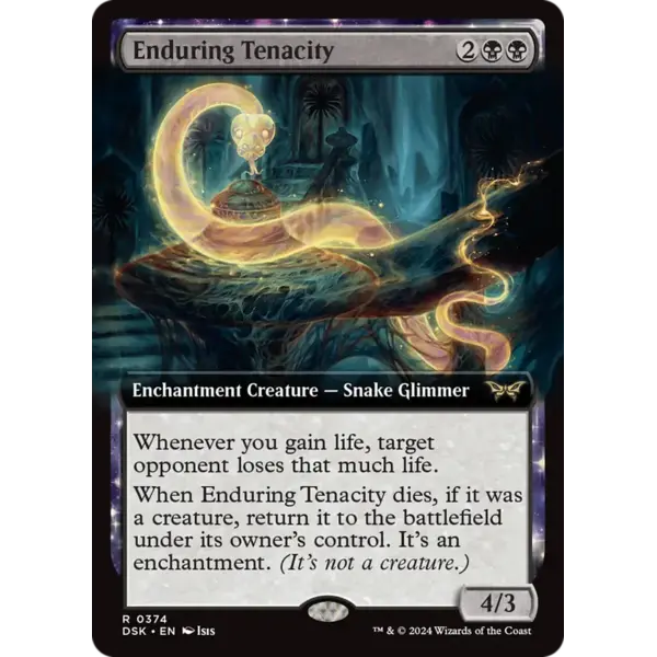 Magic: The Gathering Enduring Tenacity (Extended Art) (374) Lightly Played