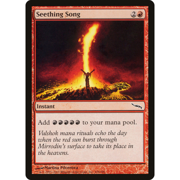 Magic: The Gathering Seething Song (104) Lightly Played