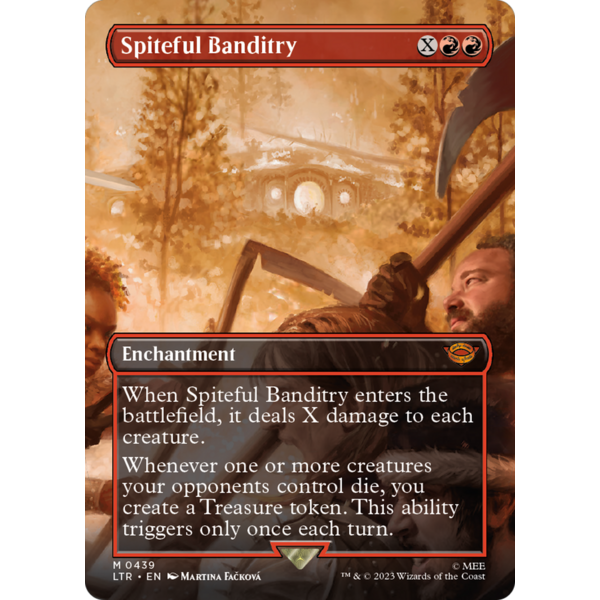 Magic: The Gathering Spiteful Banditry (Borderless) (439) Lightly Played Foil
