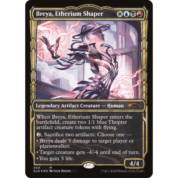 Magic: The Gathering Breya, Etherium Shaper (Gilded Foil) (454) Lightly Played Foil