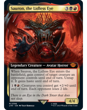 Magic: The Gathering Sauron, the Lidless Eye (Extended Art) (396) Lightly Played