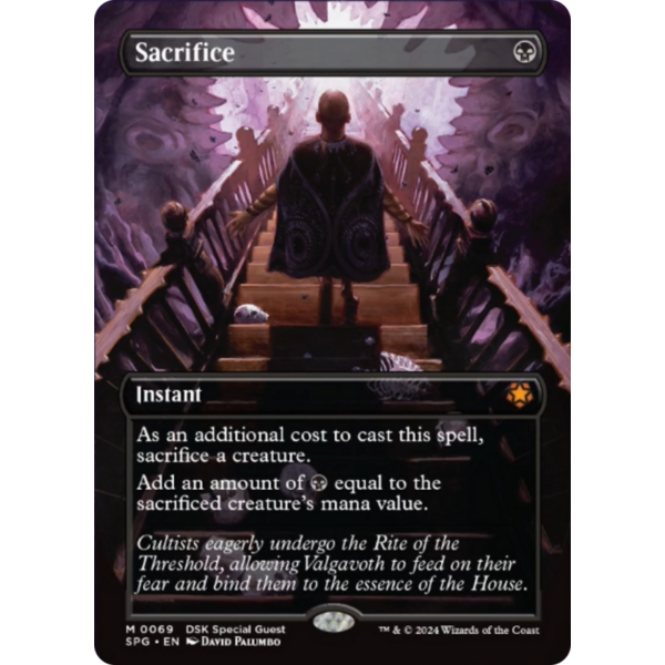 Sacrifice (Borderless) (069) Lightly Played