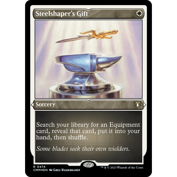Magic: The Gathering Steelshaper's Gift (Foil Etched) (474) Near Mint Foil