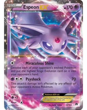 Pokemon Espeon EX (052) Lightly Played Holofoil