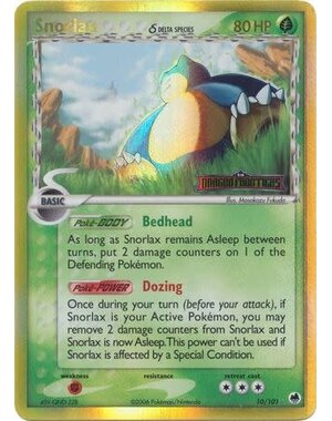 Pokemon Snorlax (Delta Species) (010) Light Played Reverse Holofoil