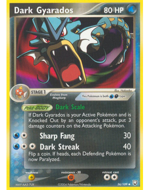 Pokemon Dark Gyarados (036) Lightly Played