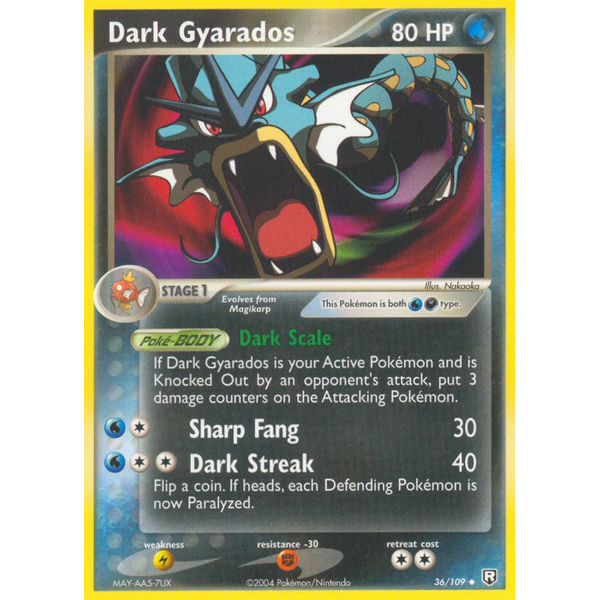 Pokemon Dark Gyarados (036) Lightly Played