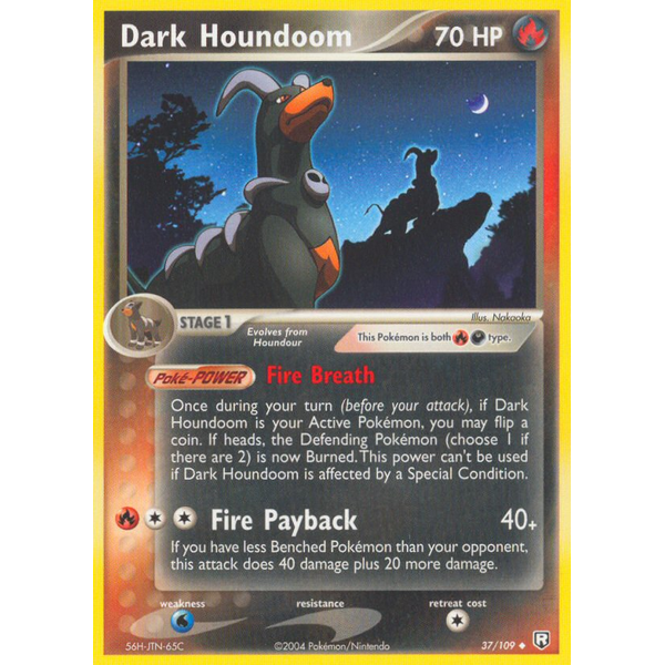 Pokemon Dark Houndoom (037) Lightly Played