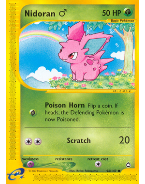 Pokemon Nidoran M (096) Lightly Played