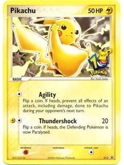 Pokemon Pikachu (10th Anniversary) (012) Moderately Played