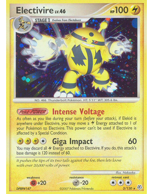 Pokemon Electivire (003) Lightly Played Reverse Holofoil