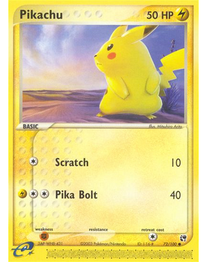 Pokemon Pikachu (072) Lightly Played