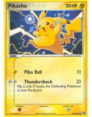 Pokemon Pikachu (060) Lightly Played