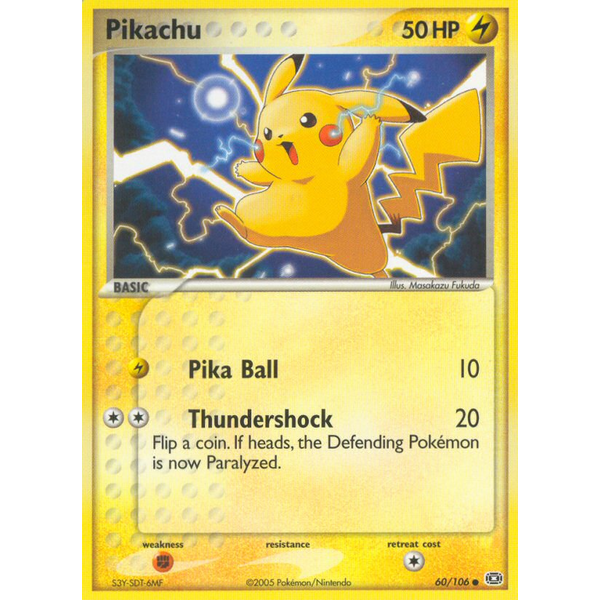 Pokemon Pikachu (060) Lightly Played