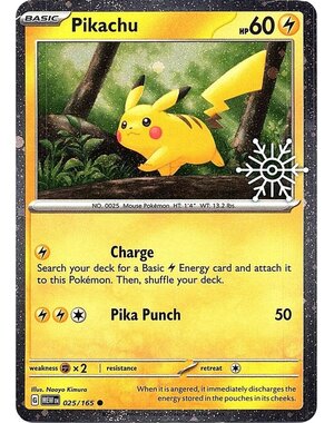 Pokemon Pikachu (Holiday Calendar) (025) Near Mint Holofoil