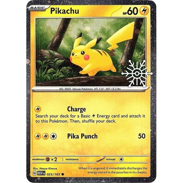 Pokemon Pikachu (Holiday Calendar) (025) Near Mint Holofoil