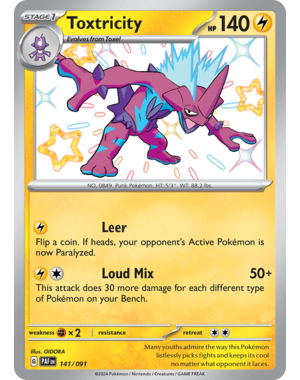 Pokemon Toxtricity (141) Lightly Played Holofoil