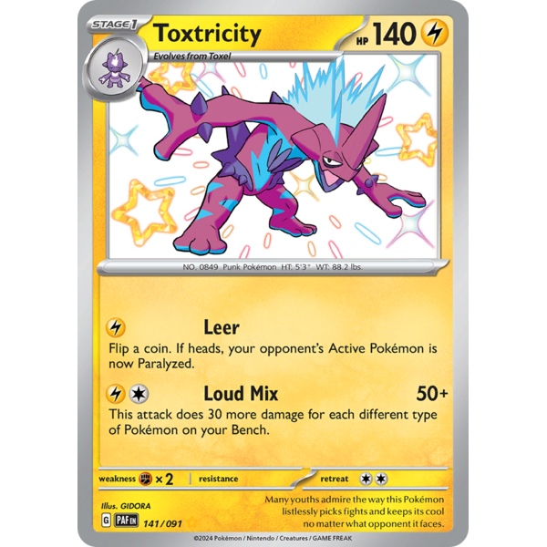 Pokemon Toxtricity (141) Lightly Played Holofoil