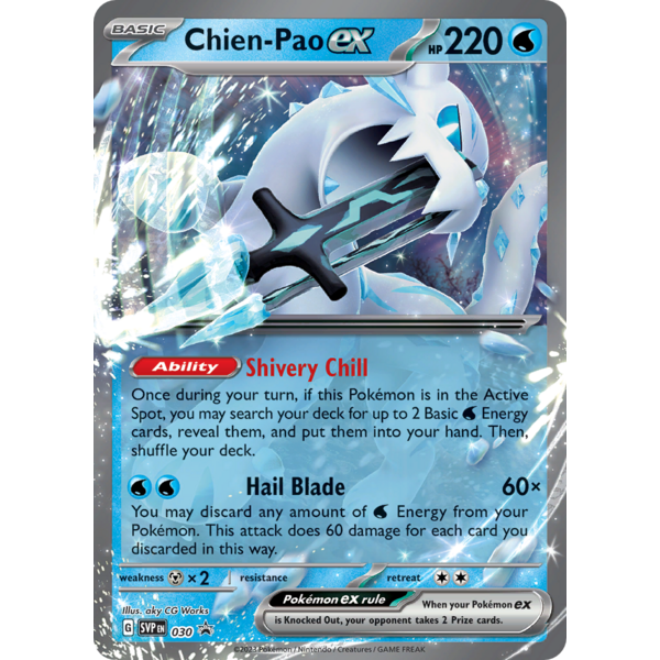 Pokemon Chien-Pao ex (030) Lightly Played Holofoil
