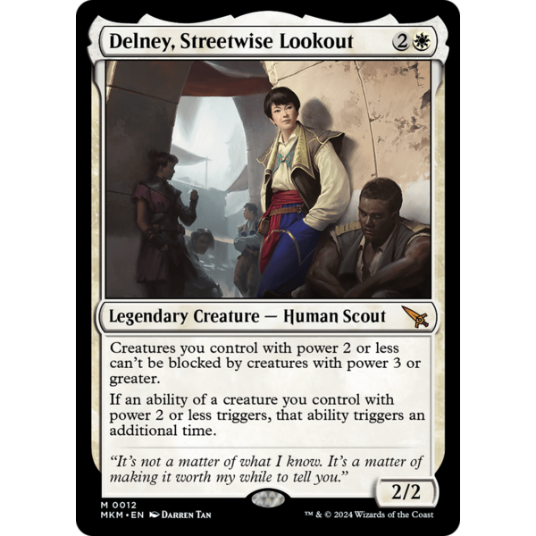 Magic: The Gathering Delney, Streetwise Lookout (012) Lightly Played