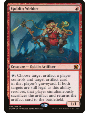 Magic: The Gathering Goblin Welder (035) Lightly Played Foil