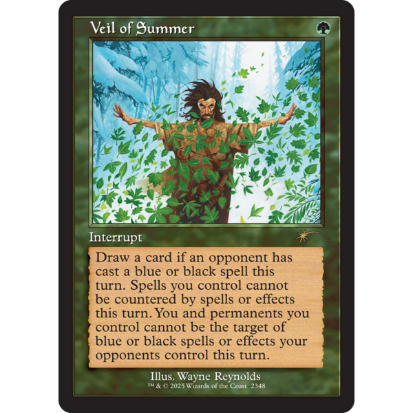 Magic: The Gathering Veil of Summer (2348) Lightly Played Foil