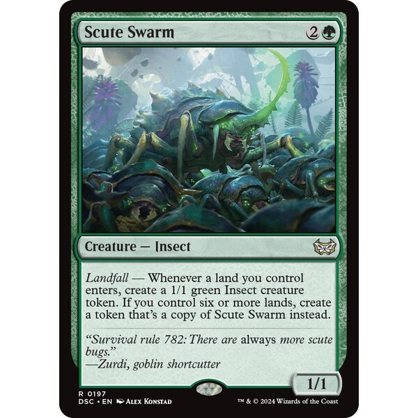 Magic: The Gathering Scute Swarm (197) Lightly Played