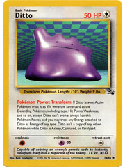 Pokemon Ditto (018) UNL Damaged