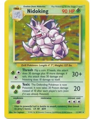 Pokemon Nidoking (011) Moderately Played Holofoil