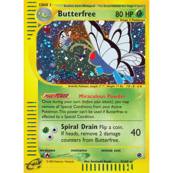 Pokemon Butterfree (005) Lightly Played Holofoil