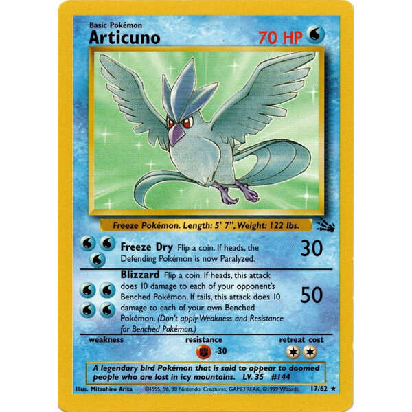 Pokemon Articuno (017) UNL Lightly Played