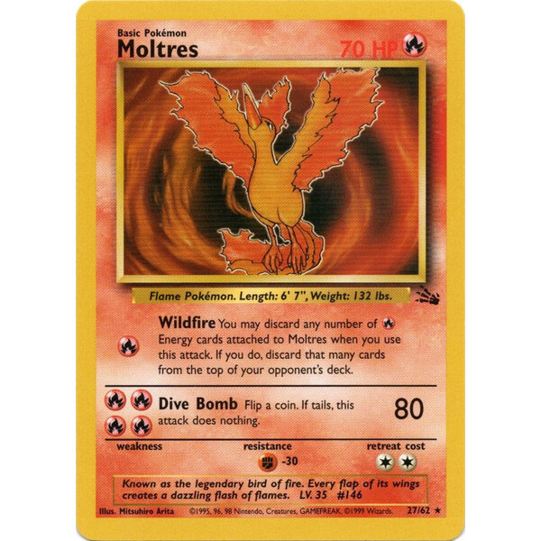 Pokemon Moltres (027) UNL Lightly Played