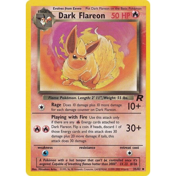 Pokemon Dark Flareon (035) UNL Lightly Played