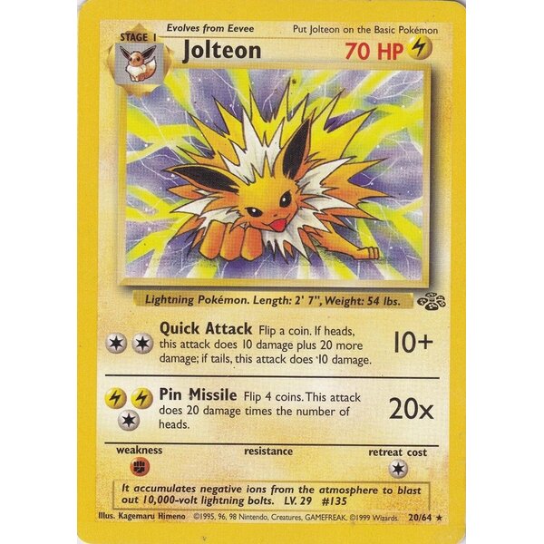 Pokemon Jolteon (020) UNL Lightly Played