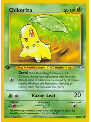 Pokemon Chikorita (054) 1st Lightly Played