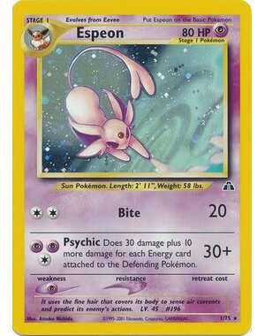 Pokemon Espeon (001) UNL Lightly Played Holofoil