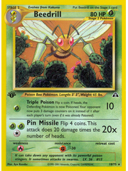 Pokemon Beedrill (018) 1st Lightly Played