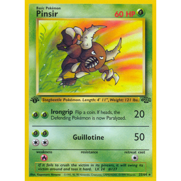 Pokemon Pinsir (025) 1st Lightly Played